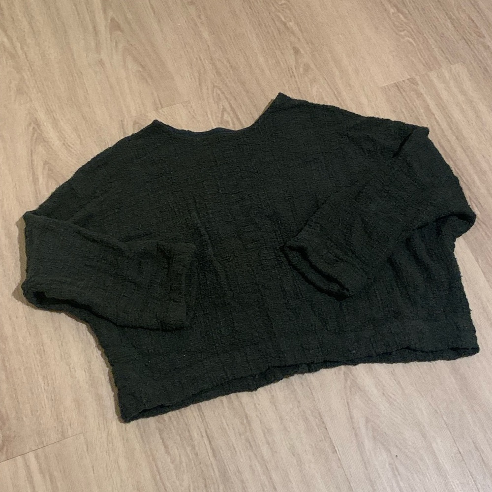 Jamie and the Jones Dyed Midweight T Sweater in Deep Olive